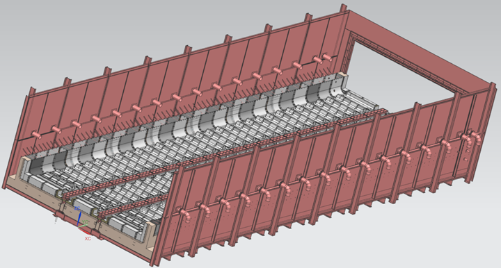 3D-Zeichnung Stoßofen